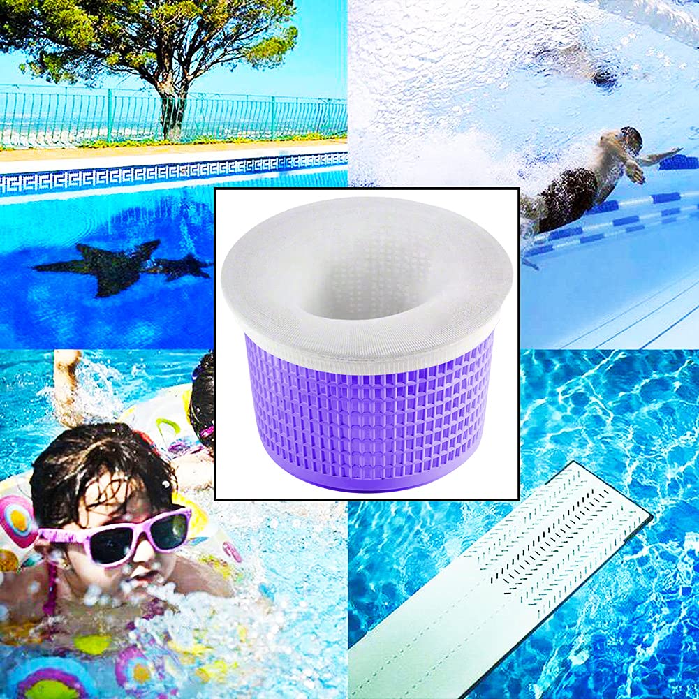 Coopache pool skimmer sock with leaves and bugs trapped