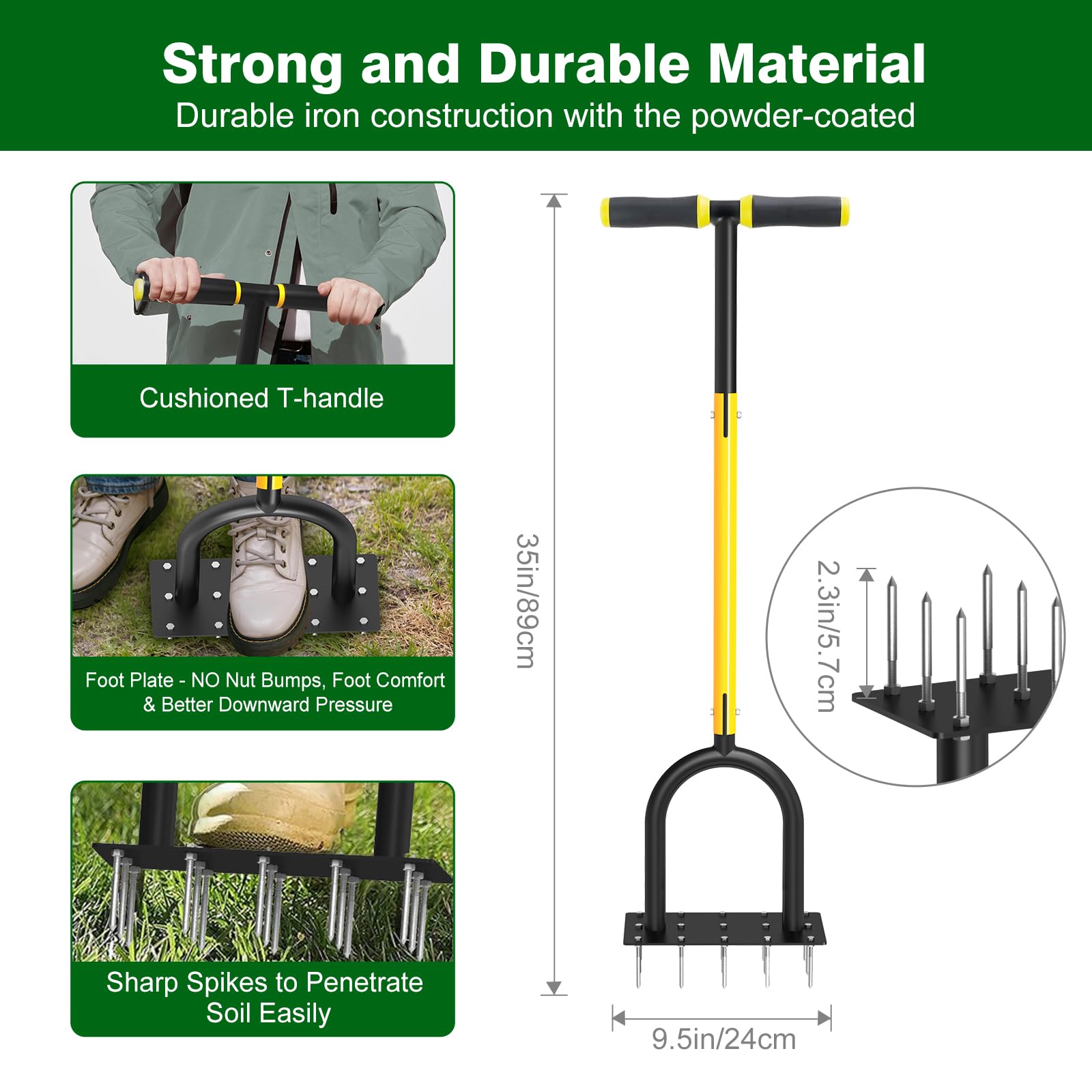 Coopvivi Lawn Aerator Tool packaged for sale