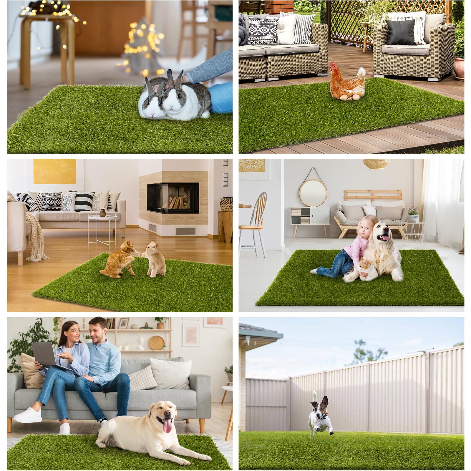 CooRug artificial grass laid out flat