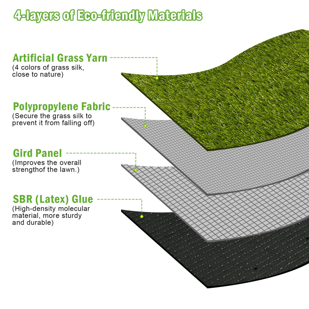 CooRug artificial turf side view