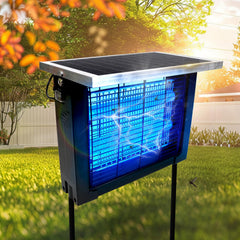 coospider-repta Solar Bug Zapper front view with extension cord