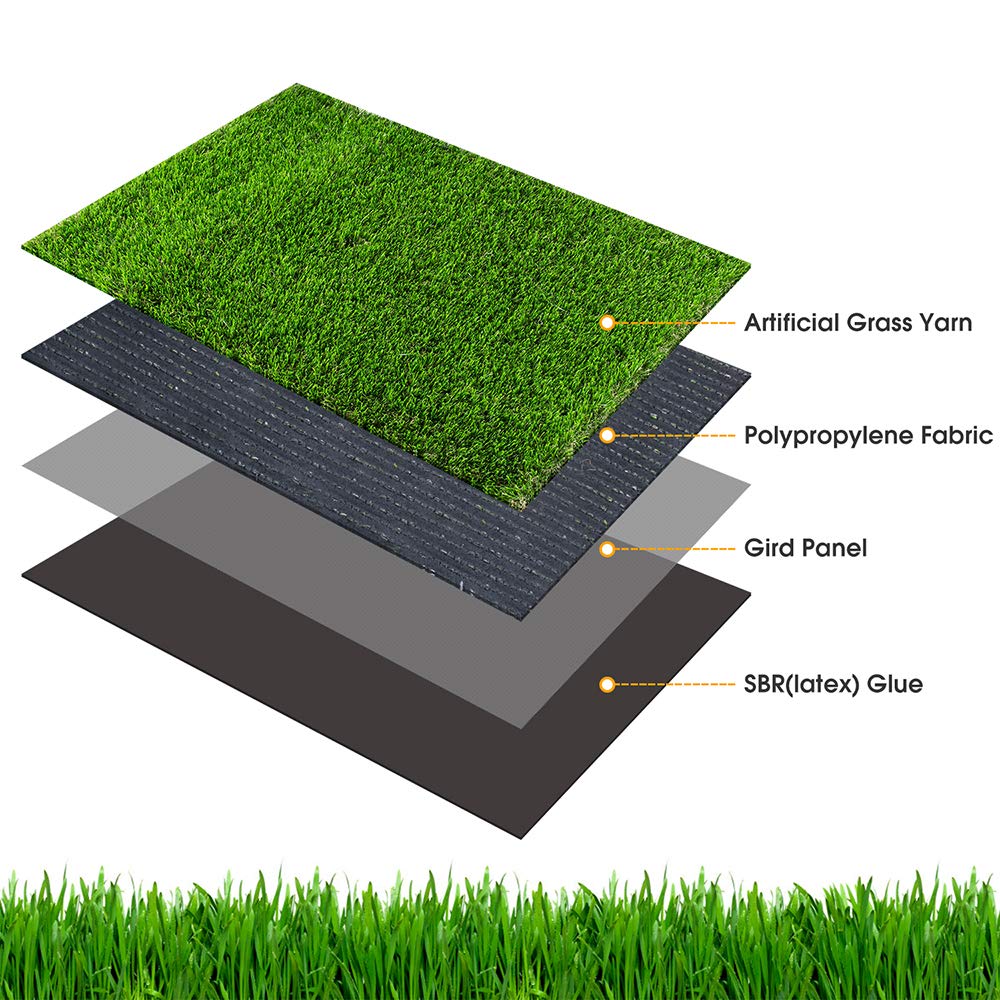 CooZero Artificial Grass Mat during cleaning process