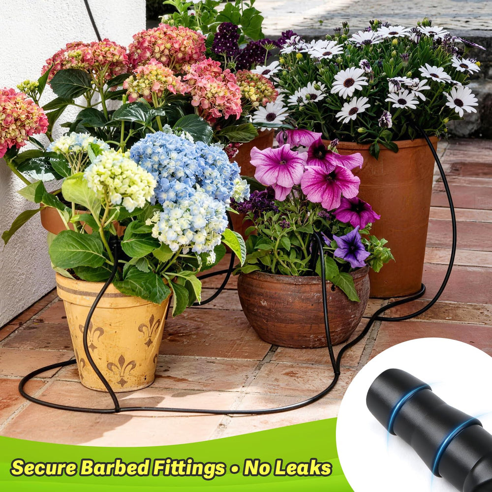 Copadri irrigation kit with various types of connectors and valves