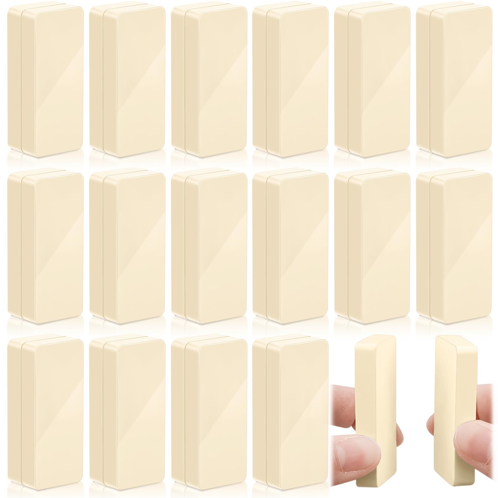 Copkim Outdoor Curtain Weights 32 pcs beige magnets front view