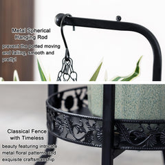 COPREE 2-tier plant stand side view showing stability