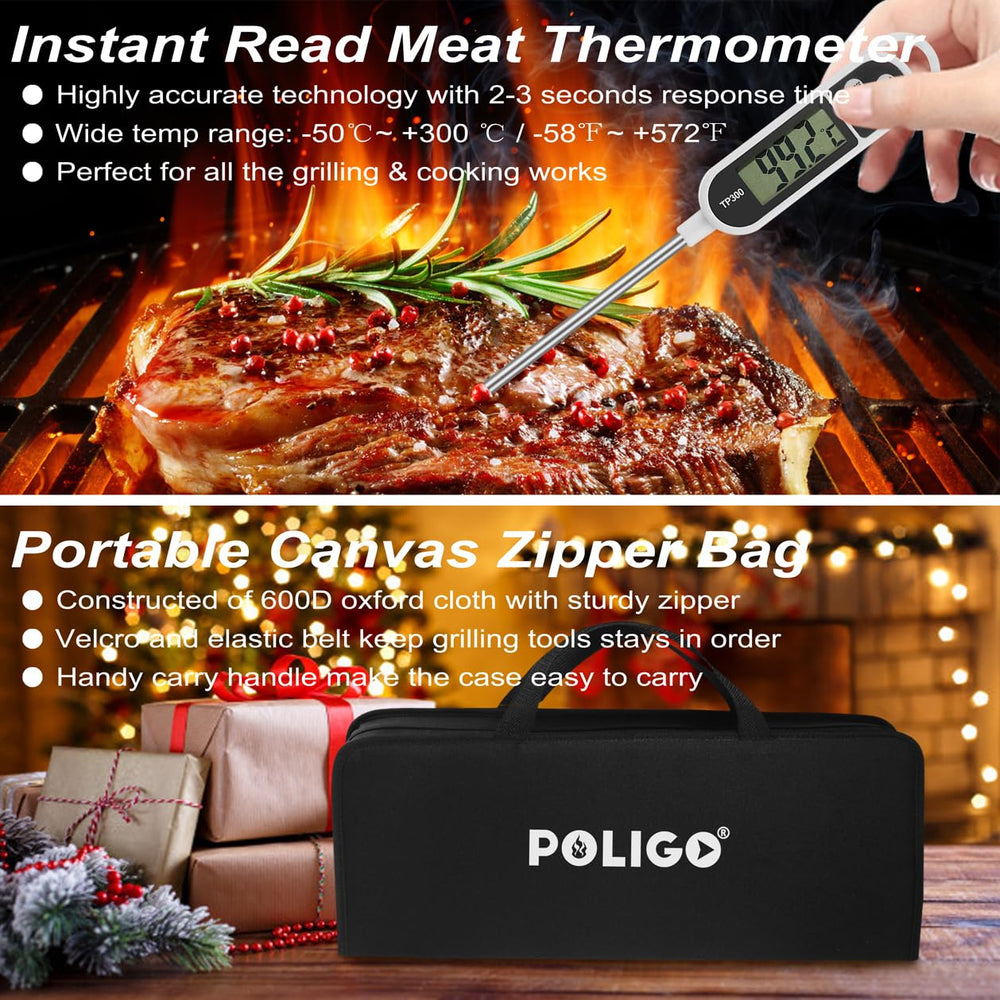 Corn holders and kabab skewers from POLIGO grill set