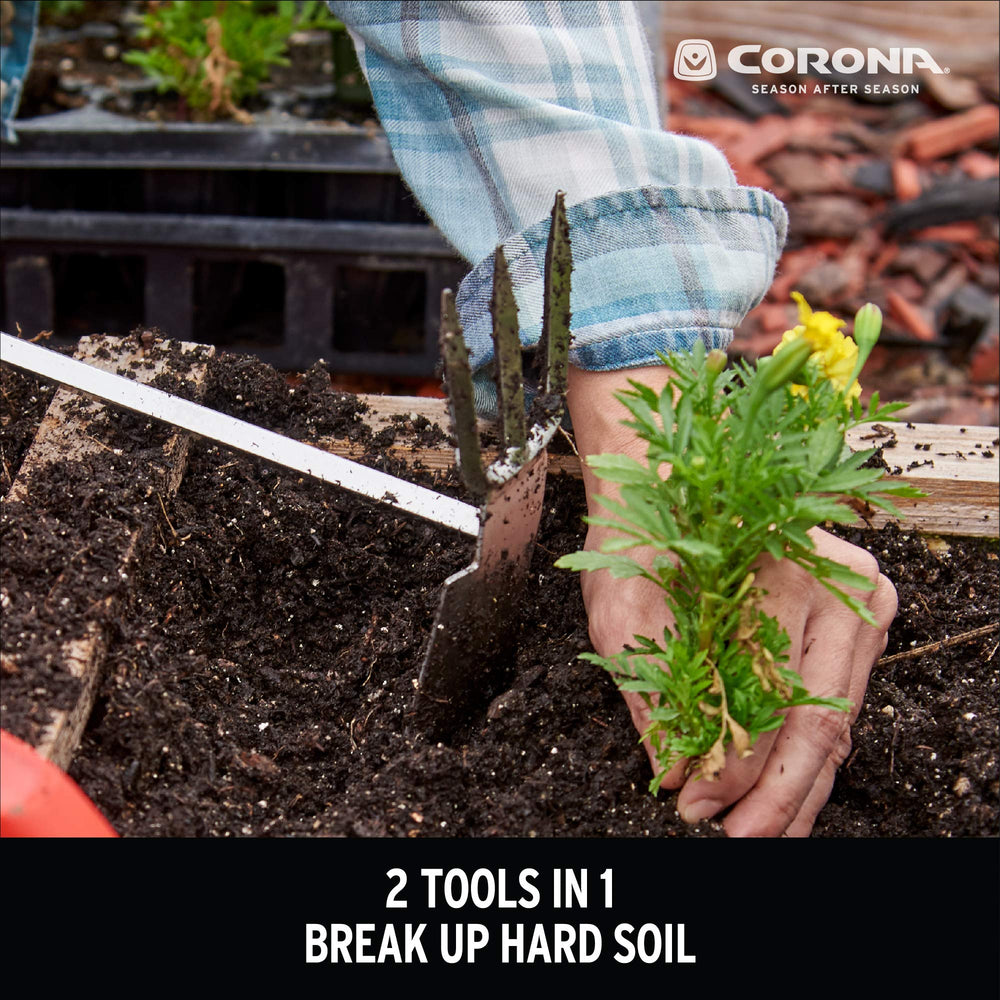 Corona CT 3344 Hoe/Cultivator in a gardening setting