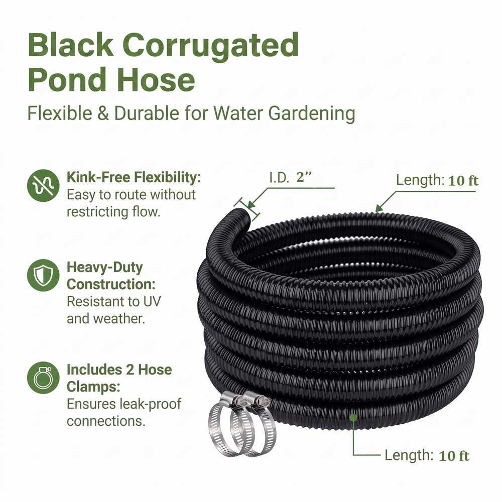 Corrugated design of ZY-hosetube Pond Hose showing flexibility