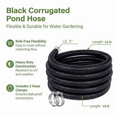 Corrugated design of ZY-hosetube Pond Hose showing flexibility