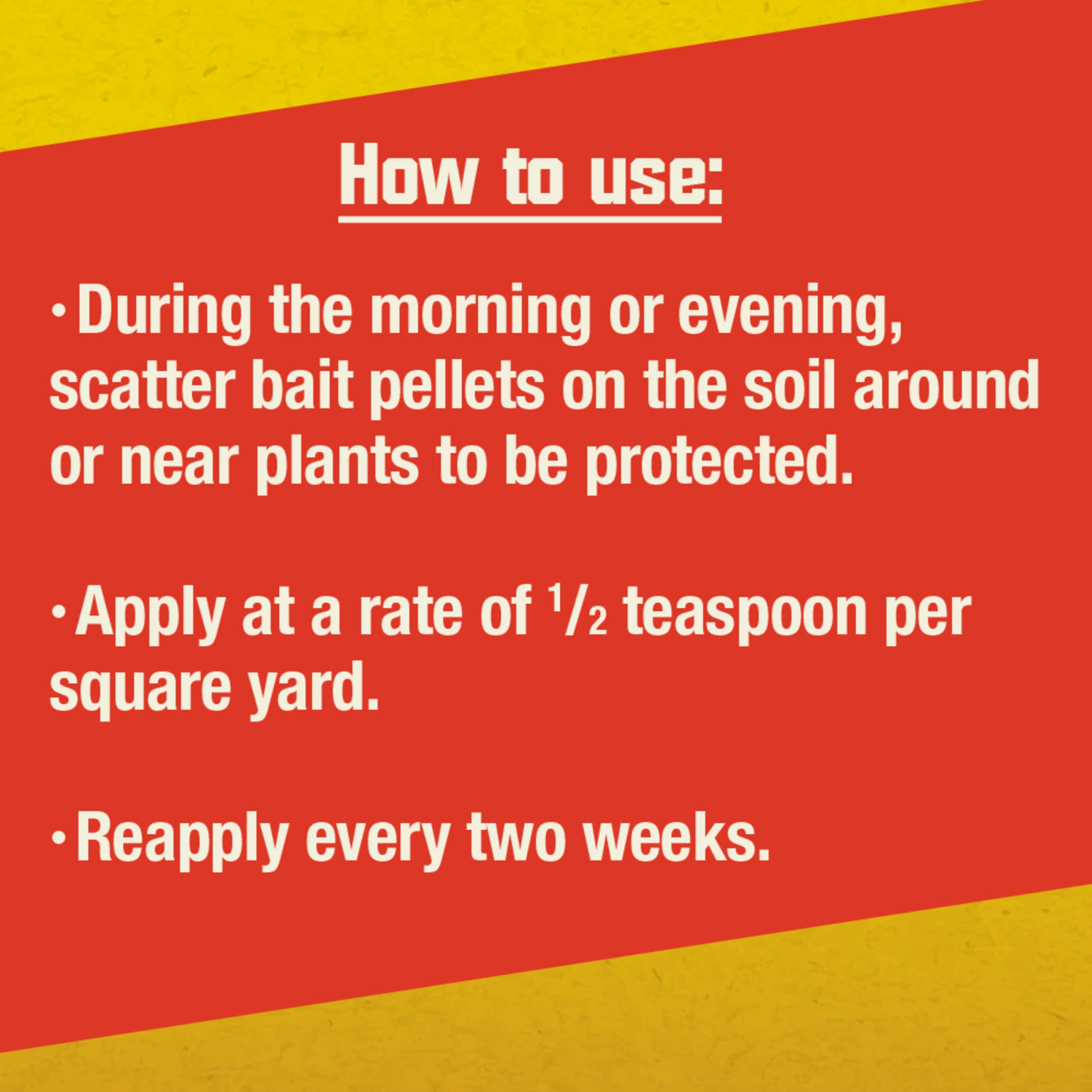 Corry's Slug and Snail Killer Bait in use around plants
