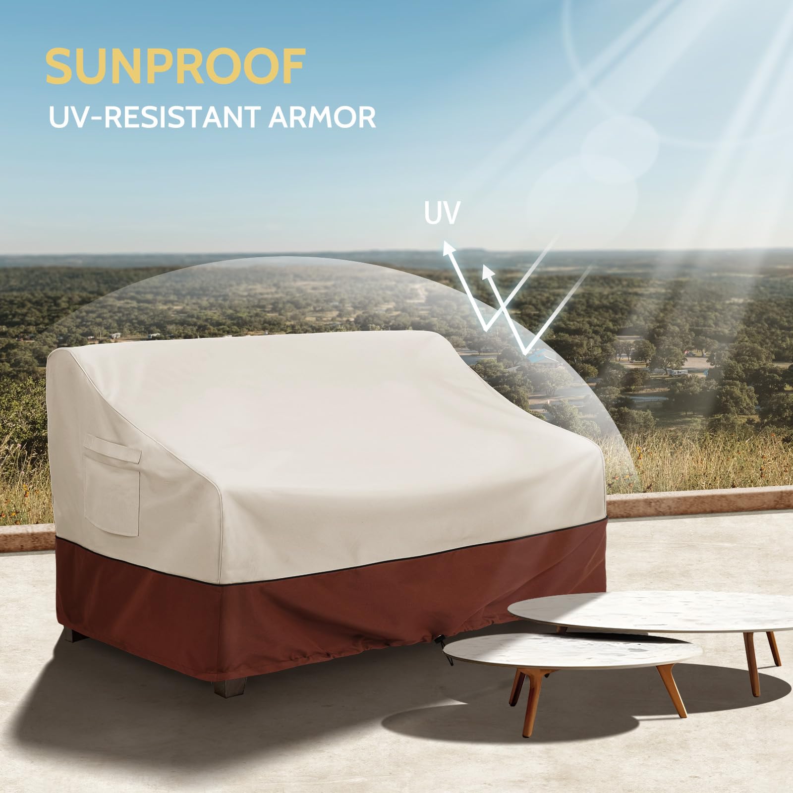 COSFLY cover laid flat showing waterproof material