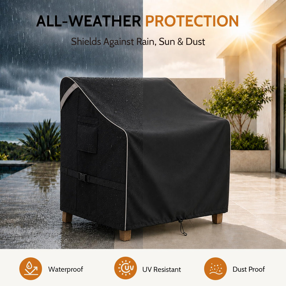 COSFLY Outdoor Patio Chair Cover with buckle straps