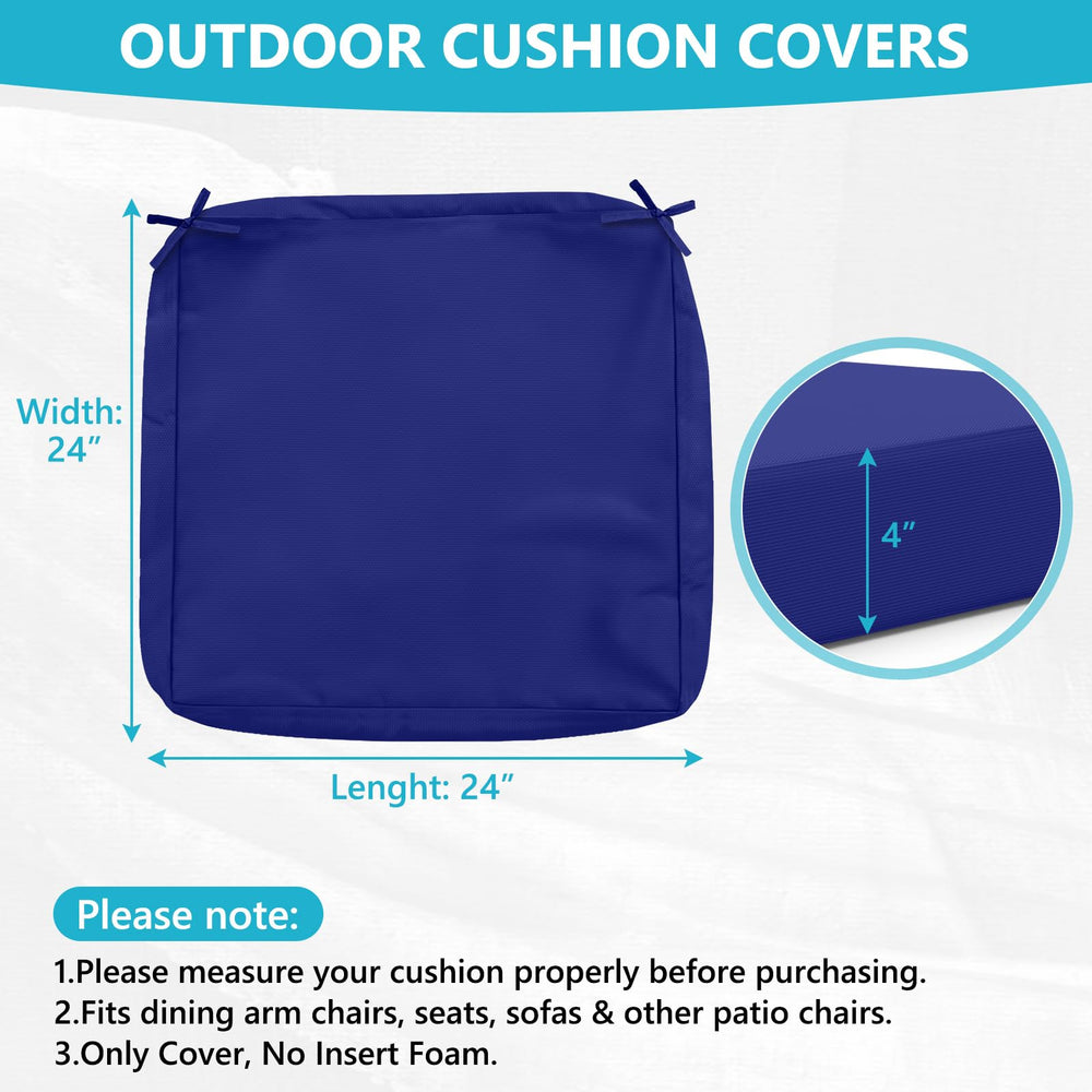COSHNIBI Cushion Cover Navy Blue with invisible zipper