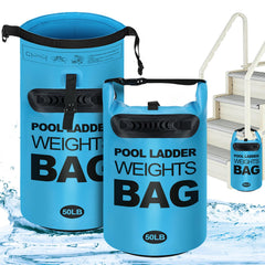 Cosweet 2 Pack Heavy Duty Pool Ladder Weights in blue color