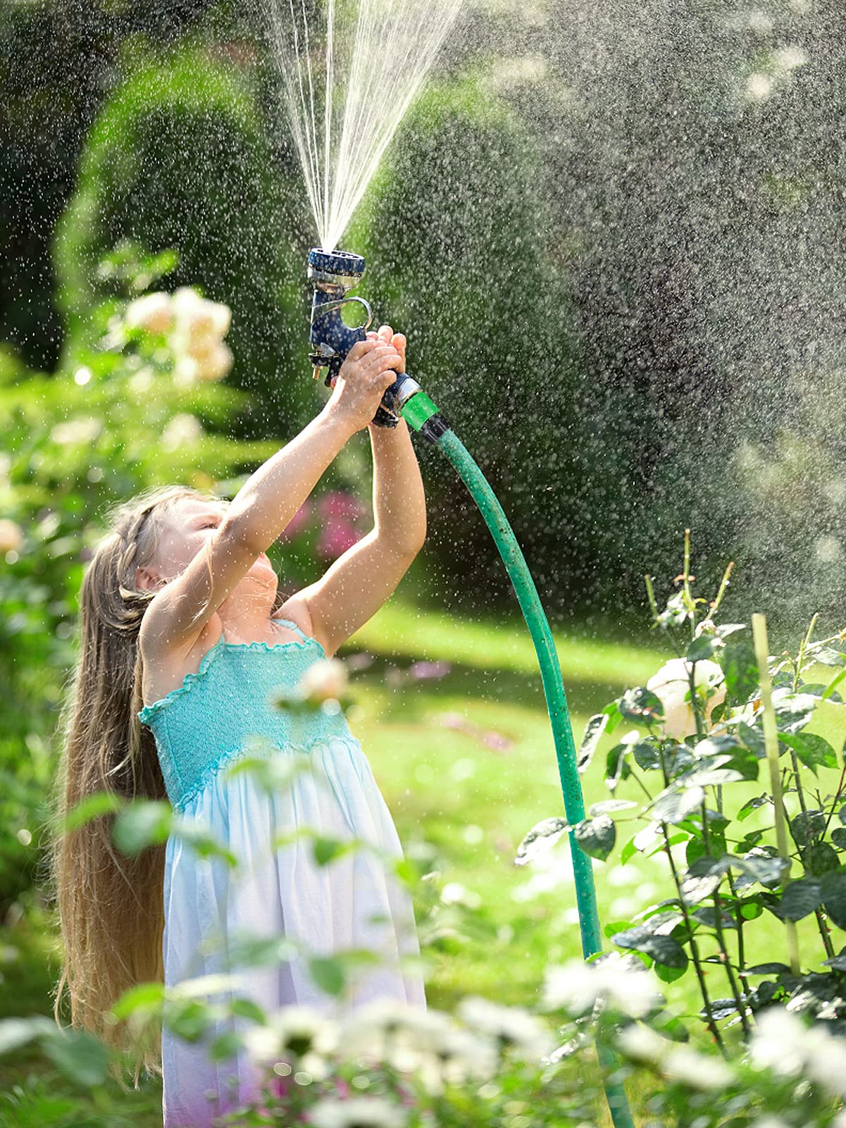 Cosweet connectors displayed with garden hose