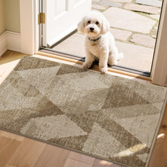 COSY HOMEER beige entryway rug 24x36 front view