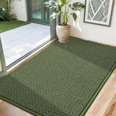 COSY HOMEER Dirt Trapper Door Mat 32x48 green front view