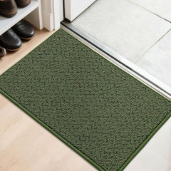 COSY HOMEER Dirt Trapper Door Mat green model front view