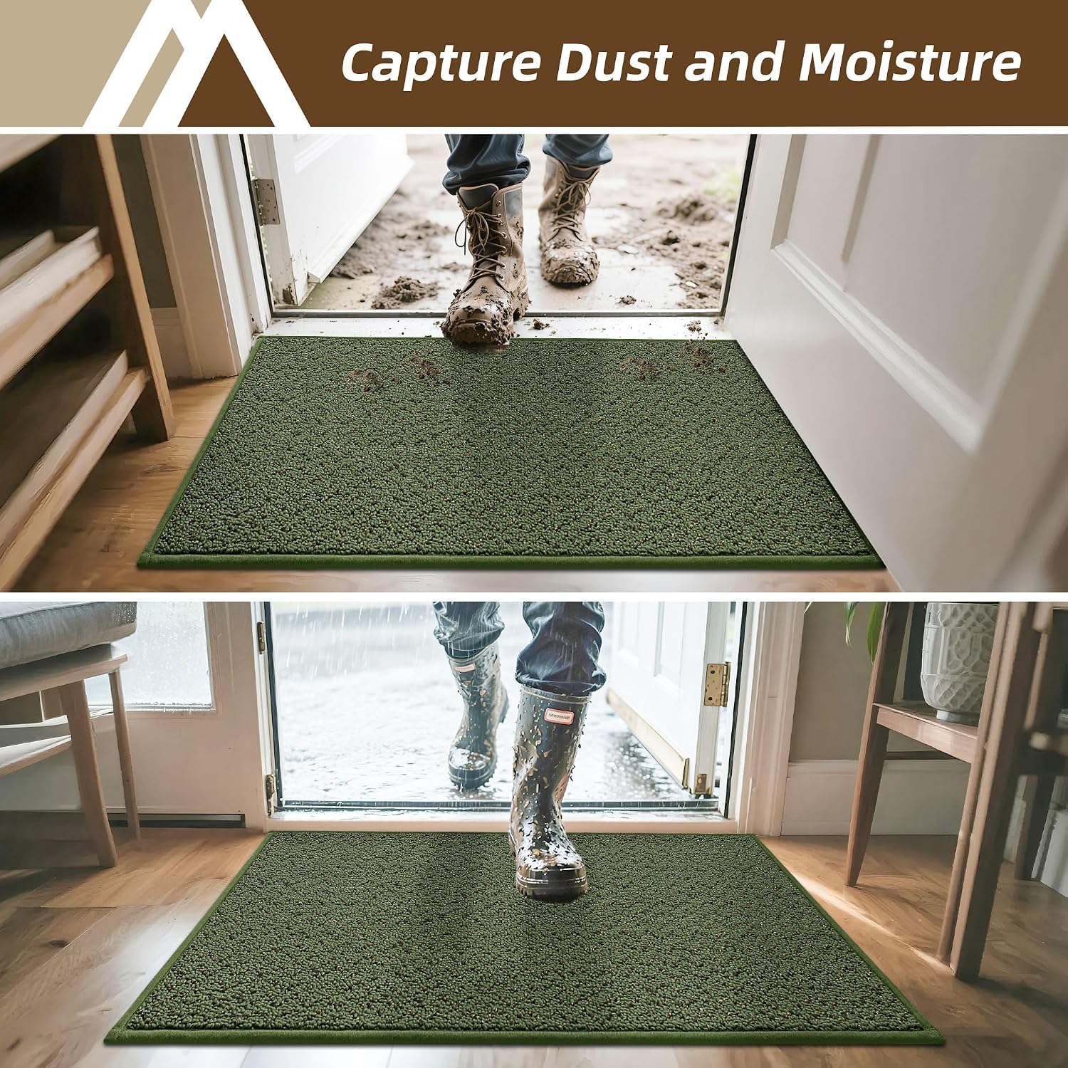 COSY HOMEER Door Mat in an entryway setting