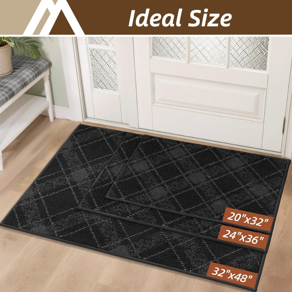 COSY HOMEER Door Mat showing plaid pattern