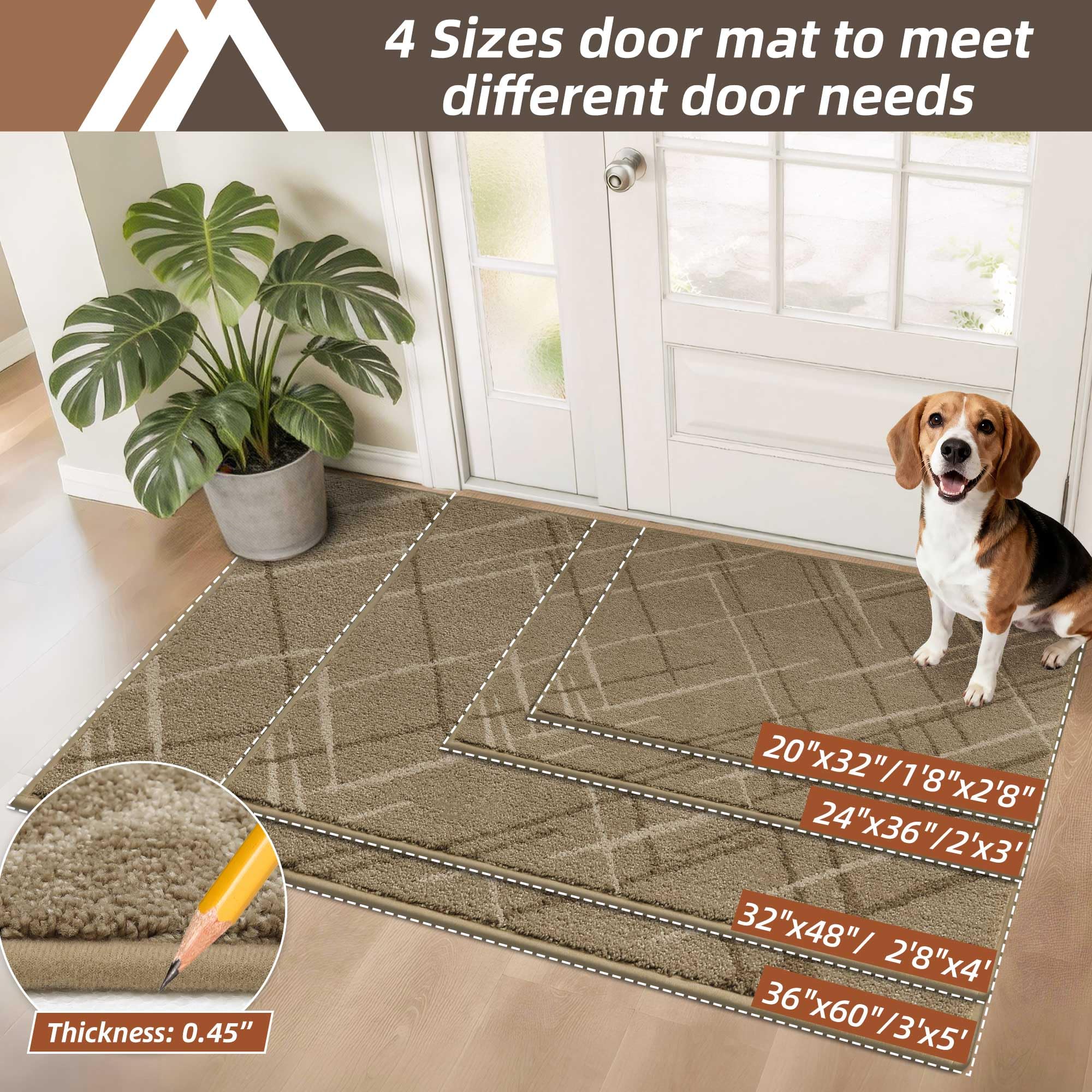 COSY HOMEER doormat detailing polyester fibers