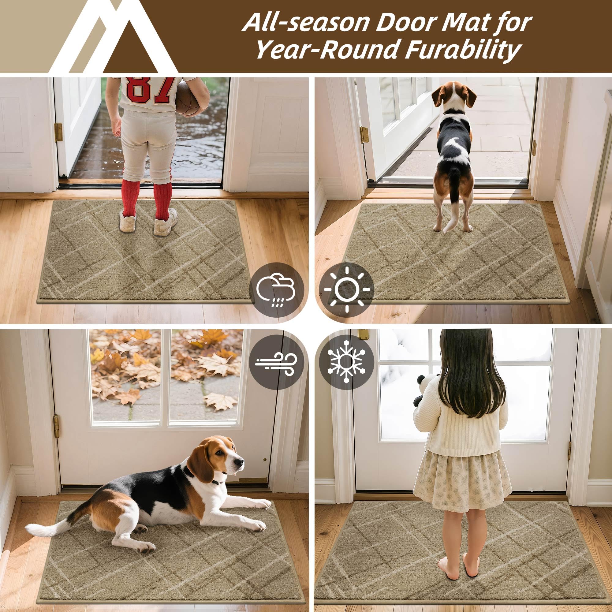 COSY HOMEER doormat rolled up for storage