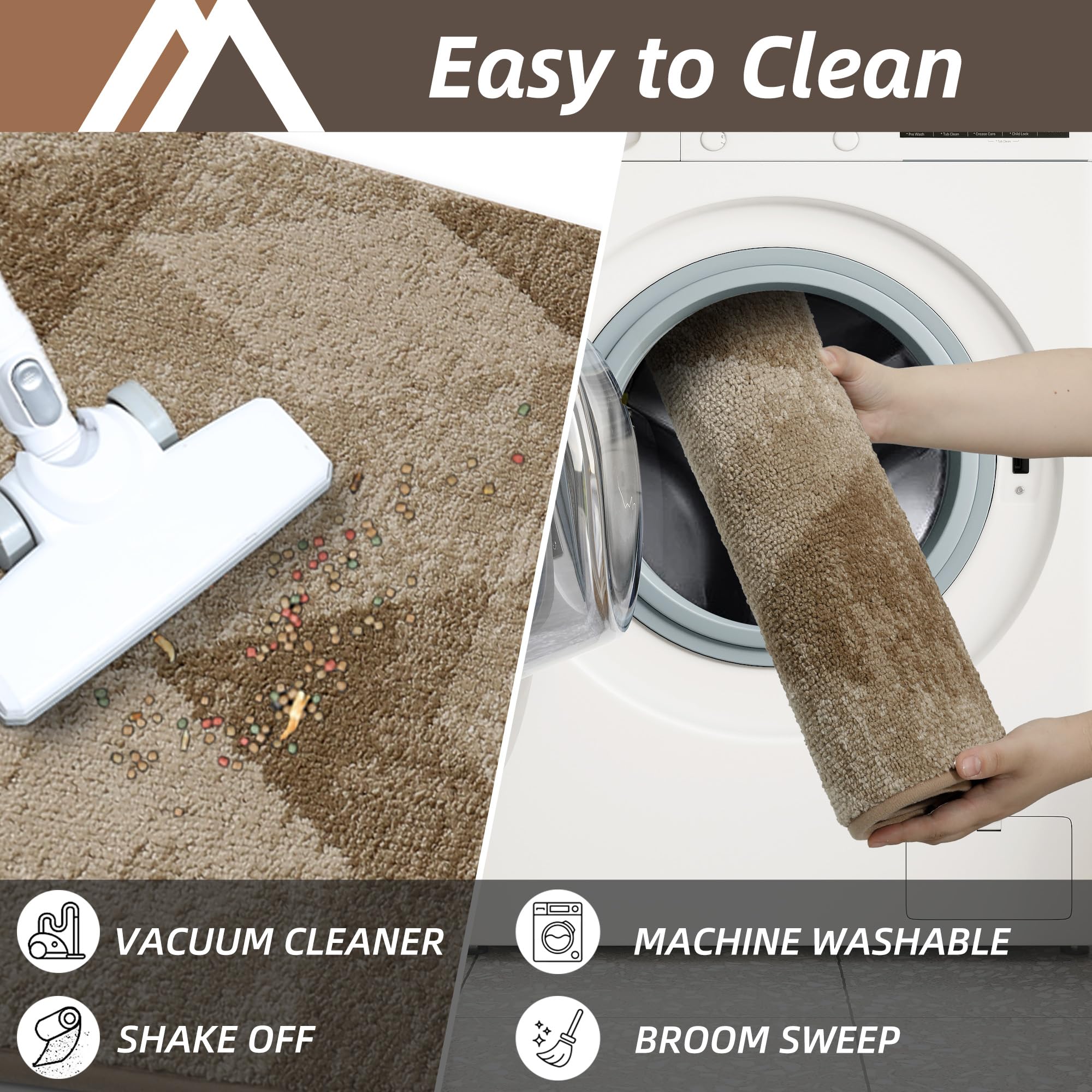 COSY HOMEER Entryway Rug Doormat with muddy shoes on it