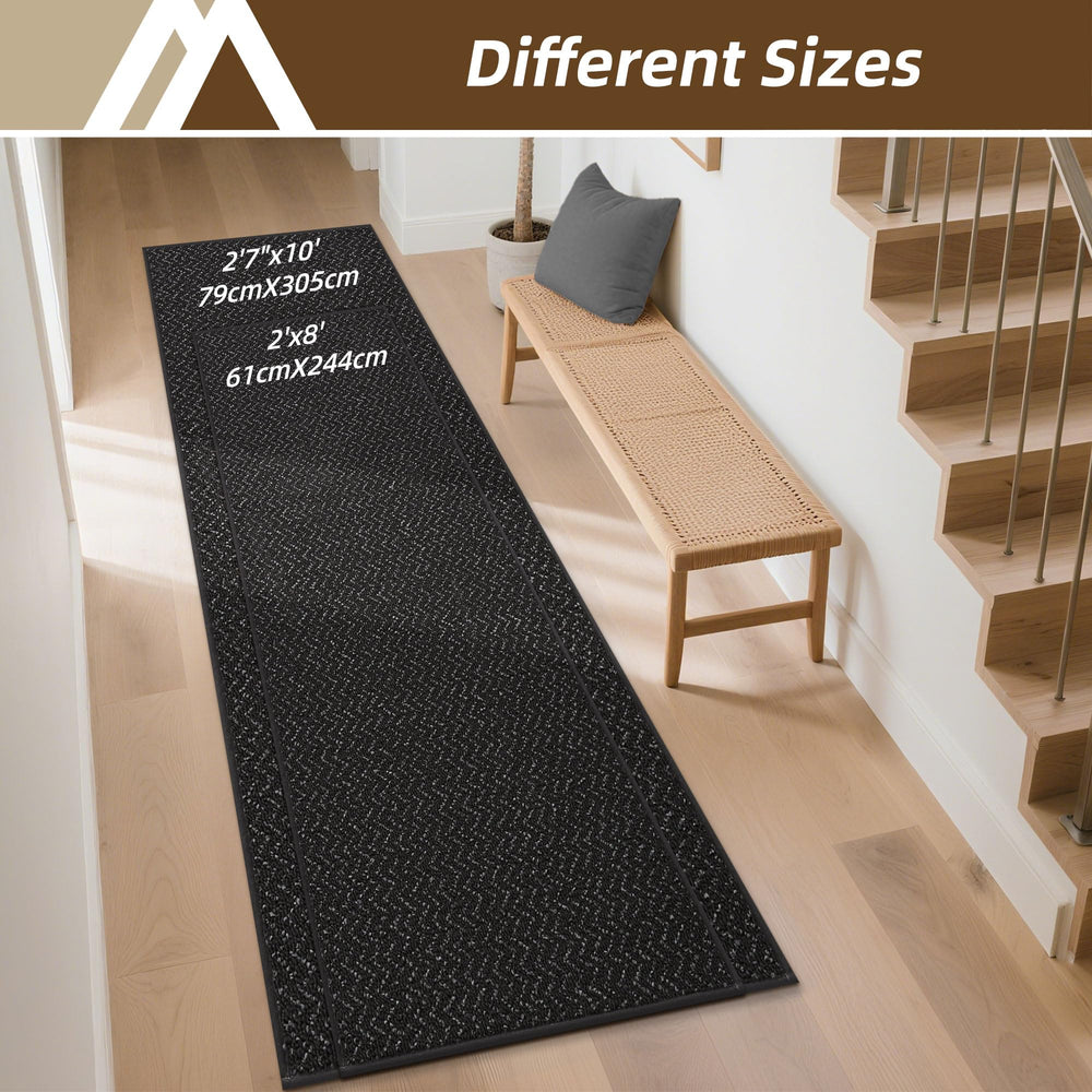 COSY HOMEER Hallway Runner Rug showing dirt-trapping feature