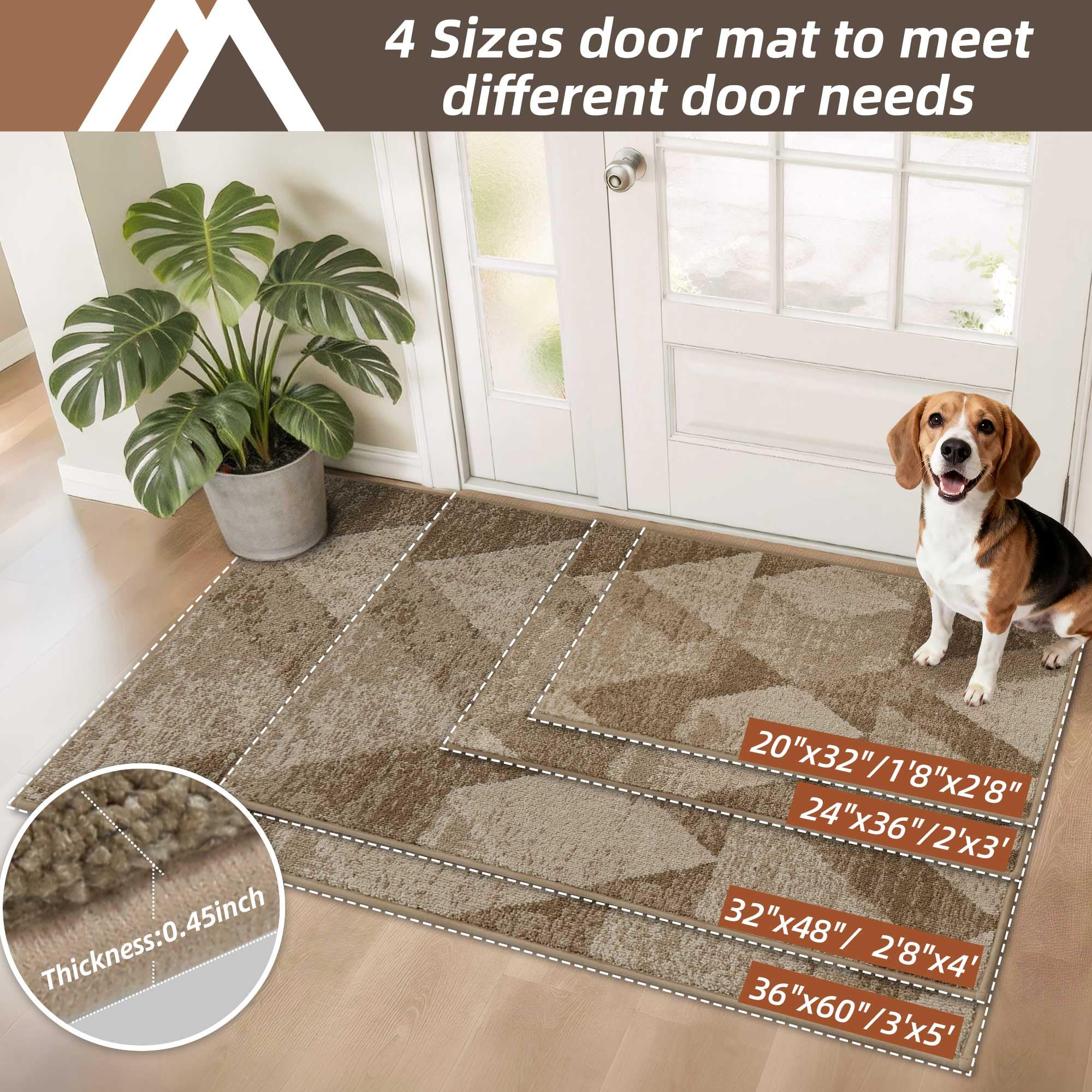 COSY HOMEER low-profile entryway rug under the door