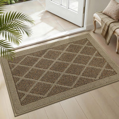 COSY HOMEER Non-Slip Door Mat 20"x32" beige front view