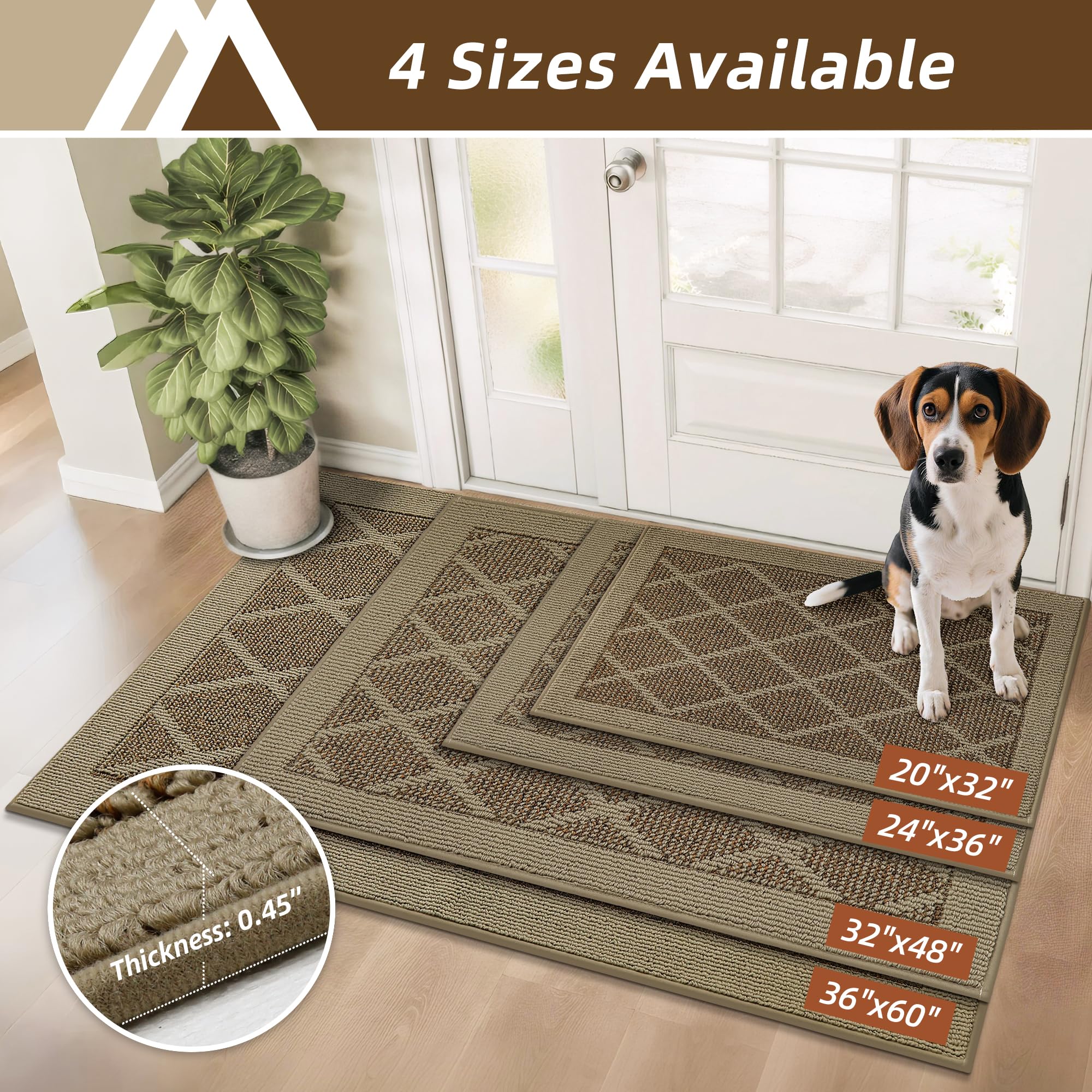 COSY HOMEER Non-Slip Door Mat in front of door