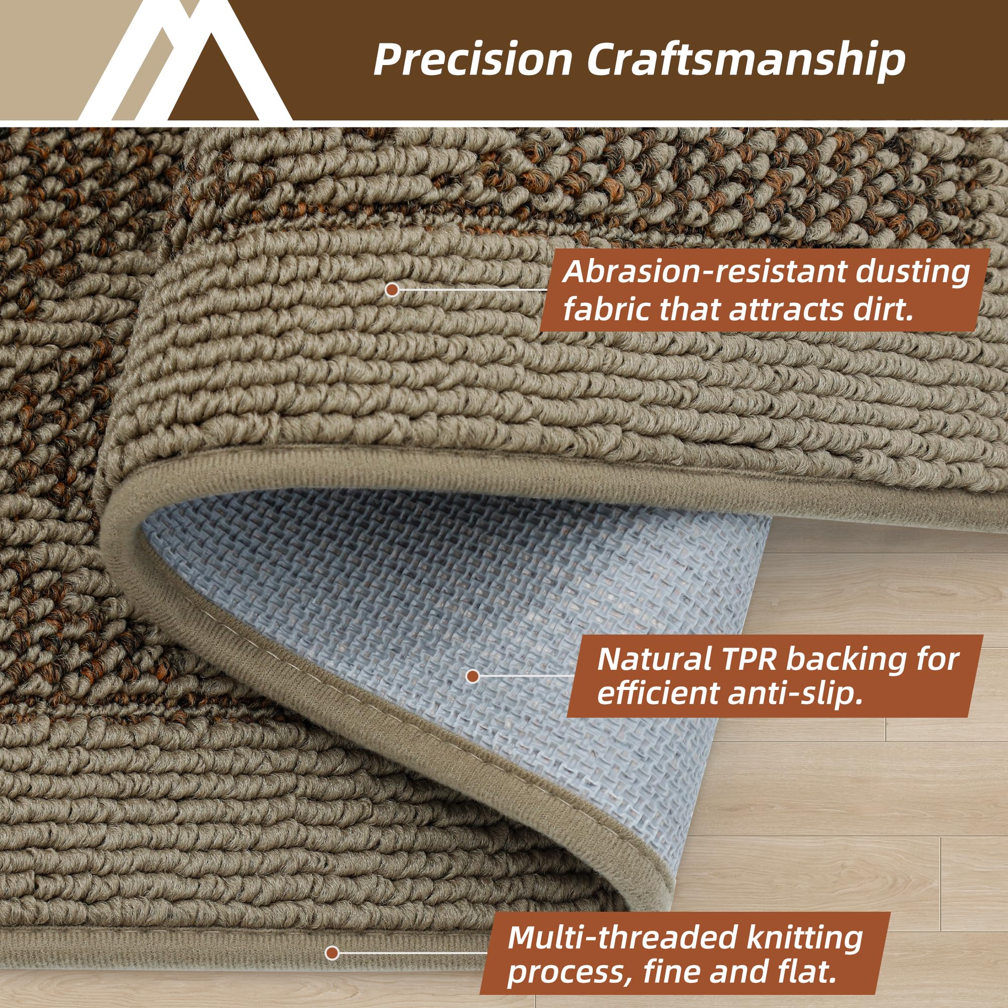 COSY HOMEER Non-Slip Door Mat with rubber backing