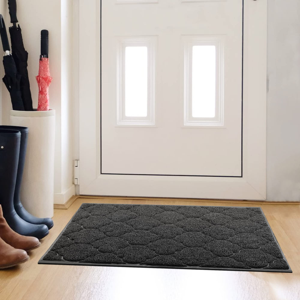 Cosyearn Door Mat 46x35 inches black side view