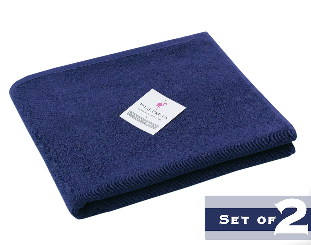 COTTON CRAFT lounge chair cover with fitted hood detail