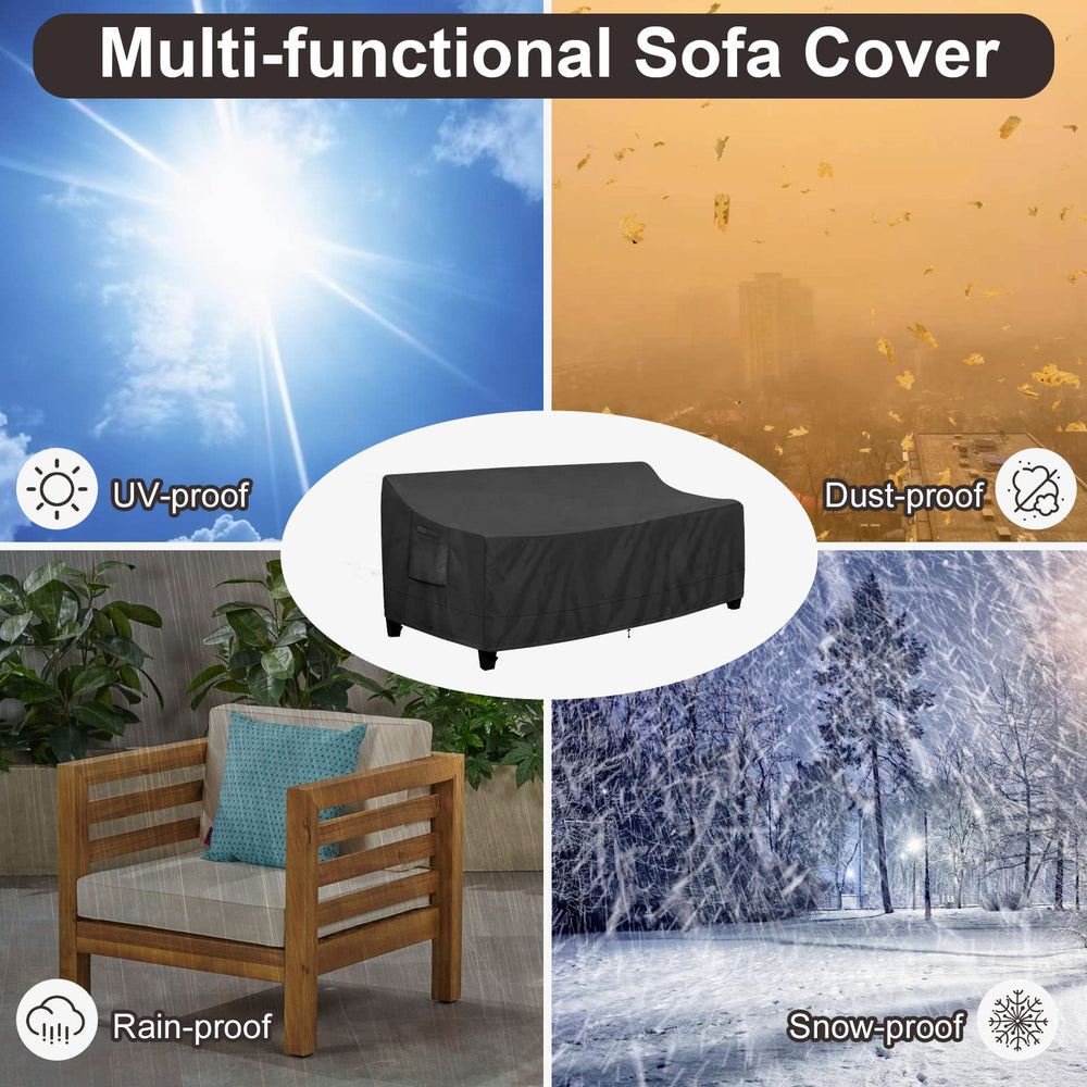 Couch Cover on an outdoor sofa in a garden setting