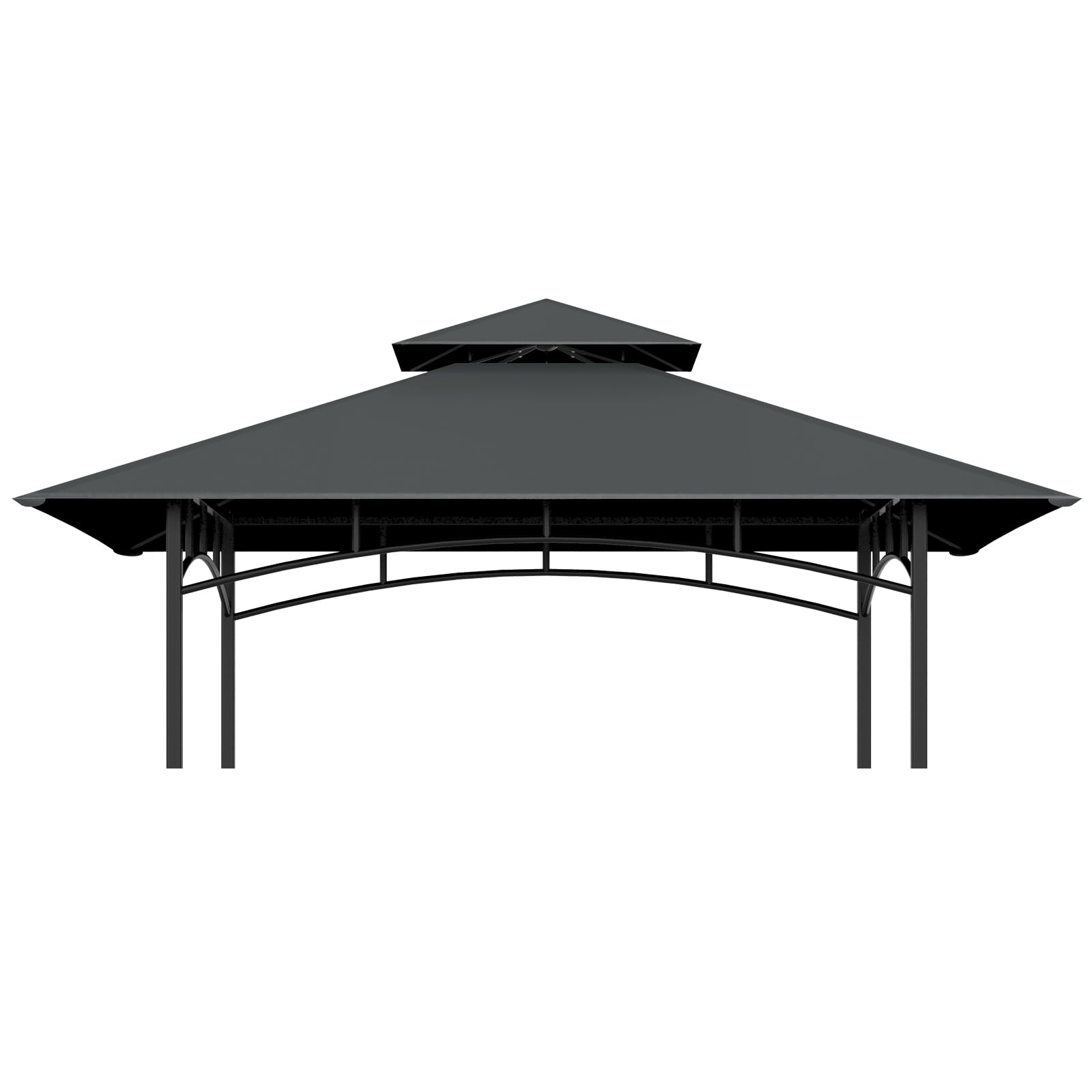 COVBOARD 5' x 8' Grill Gazebo Replacement Canopy in dark gray