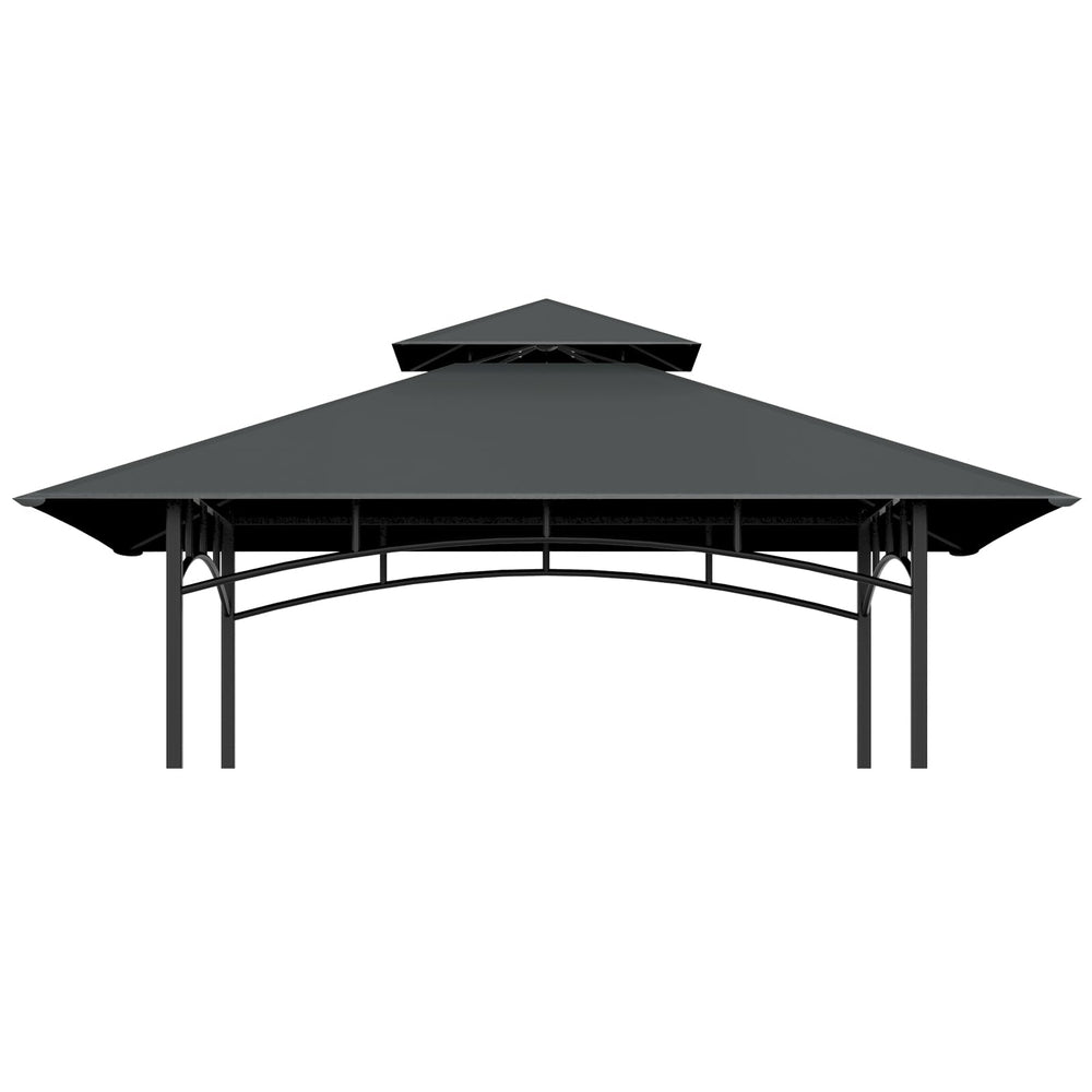 COVBOARD 5' x 8' Grill Gazebo Replacement Canopy in dark gray
