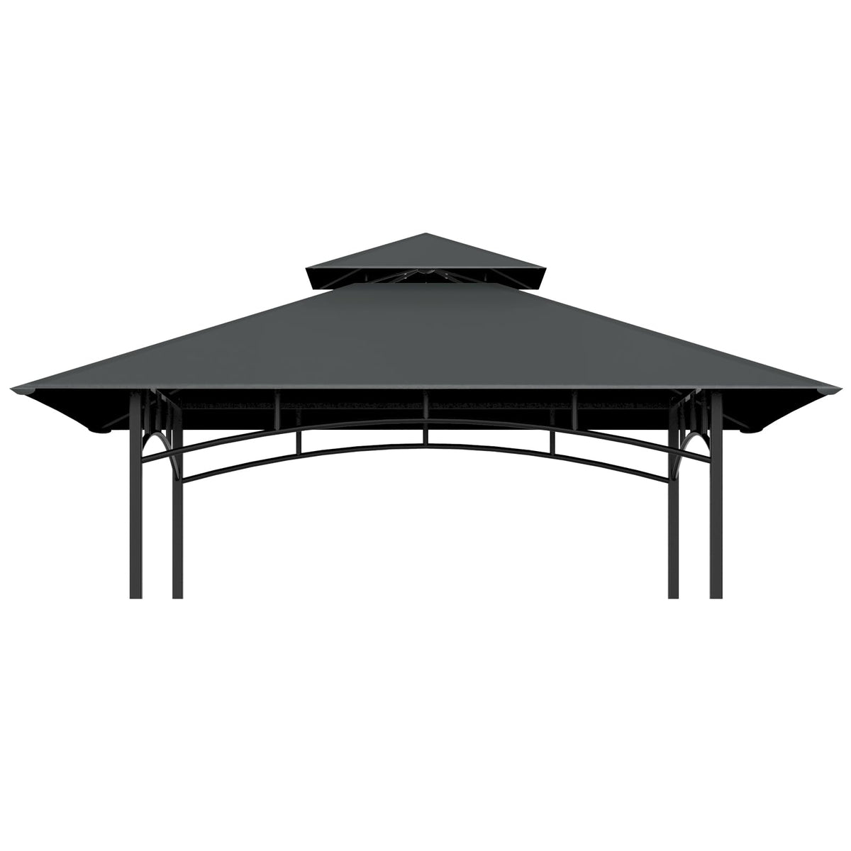 COVBOARD 5' x 8' Grill Gazebo Replacement Canopy in dark gray