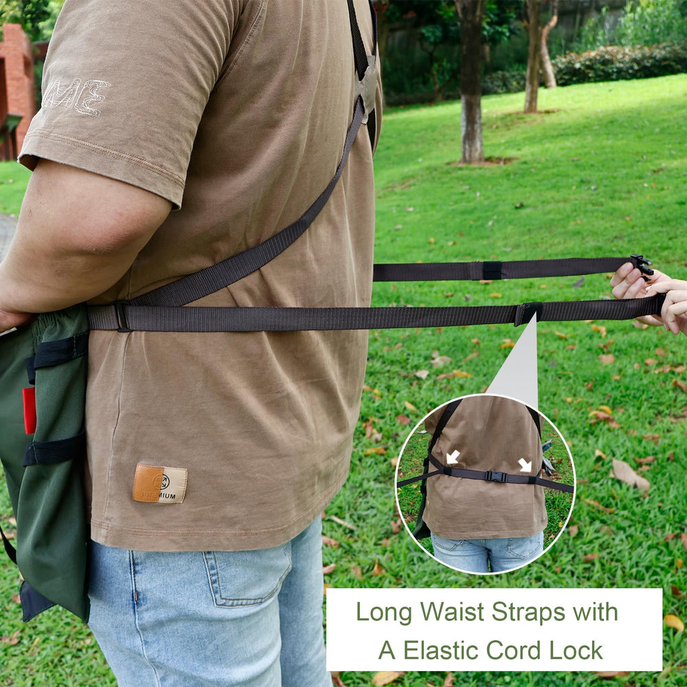 Cover Geny Gardening Apron laid flat to show dimensions