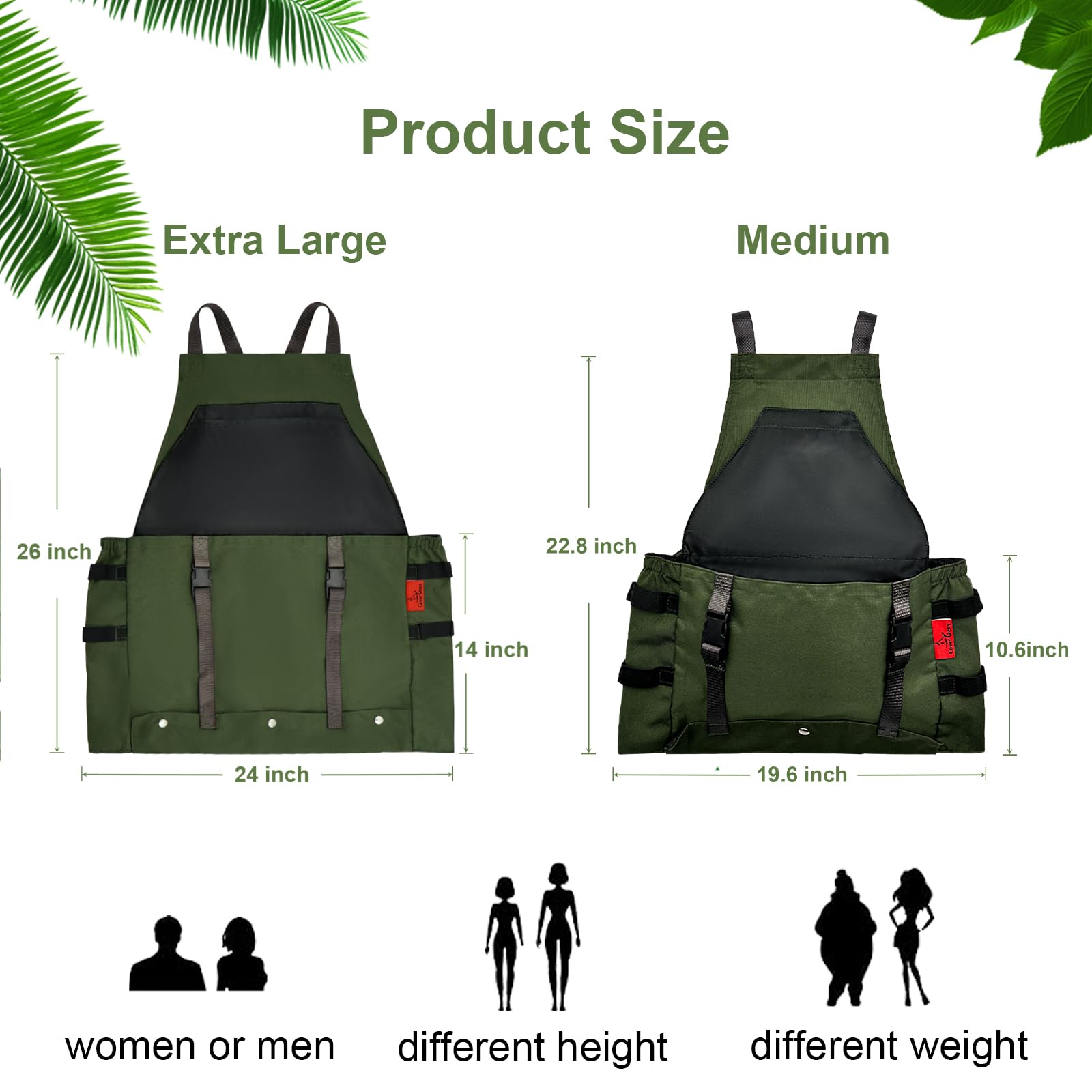 Cover Geny Gardening Apron with pockets and tools