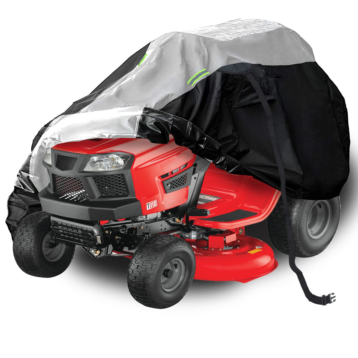 Coverify Lawn Mower Cover front view with storage bag