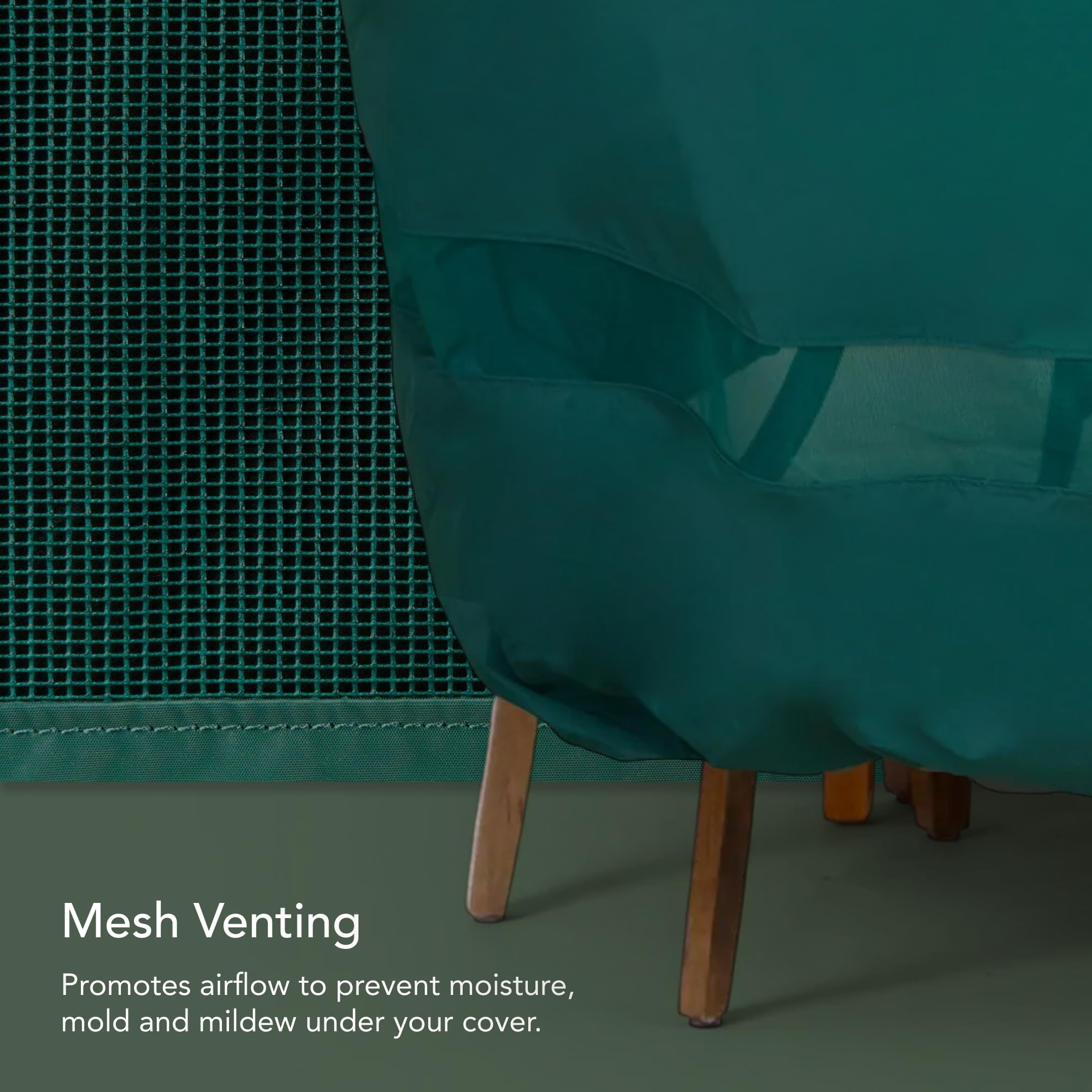 Covermates Chair Cover packaging, showcasing included storage