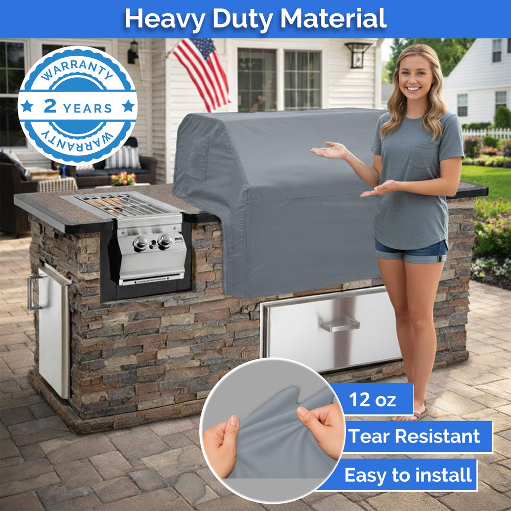 Covers & All Built-in Grill Cover displayed on built-in grill