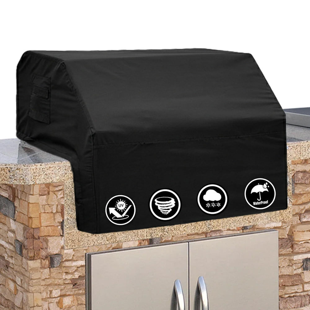 Covers & All Built-in Grill Cover front view in black