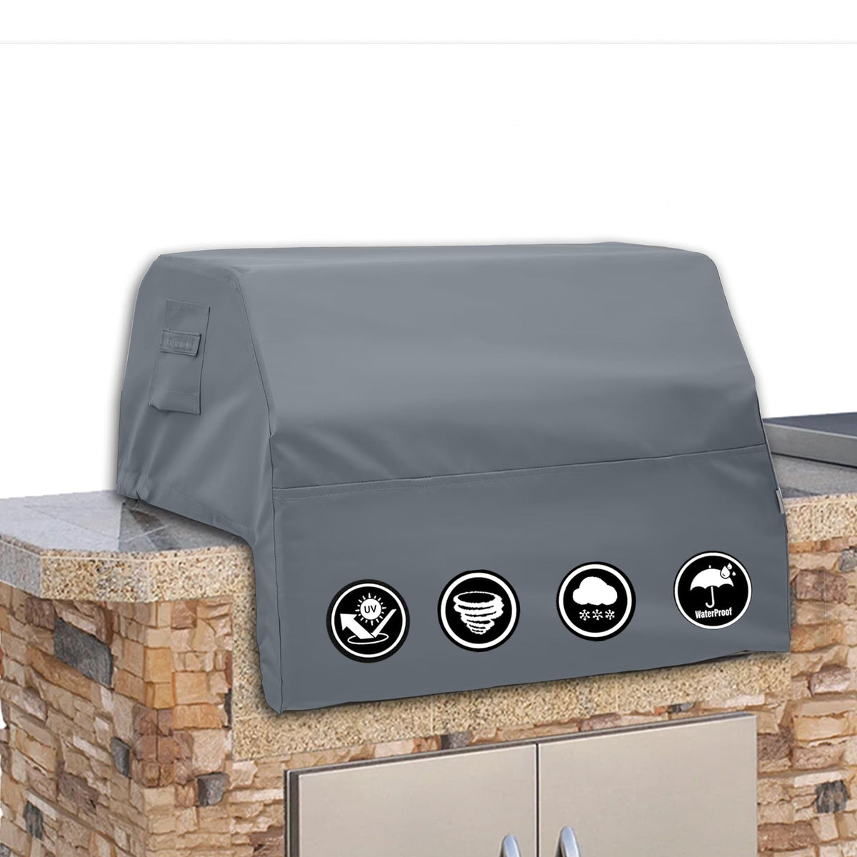Covers & All Built-in Grill Cover grey model front view