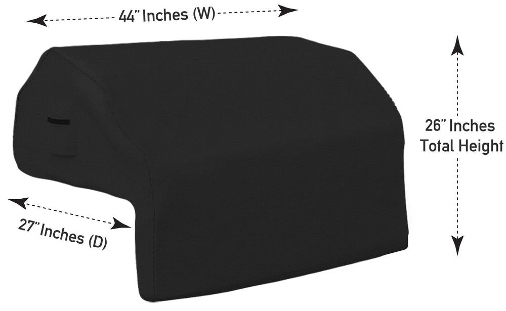 Covers & All Built-in Grill Cover side view showing elastic hem