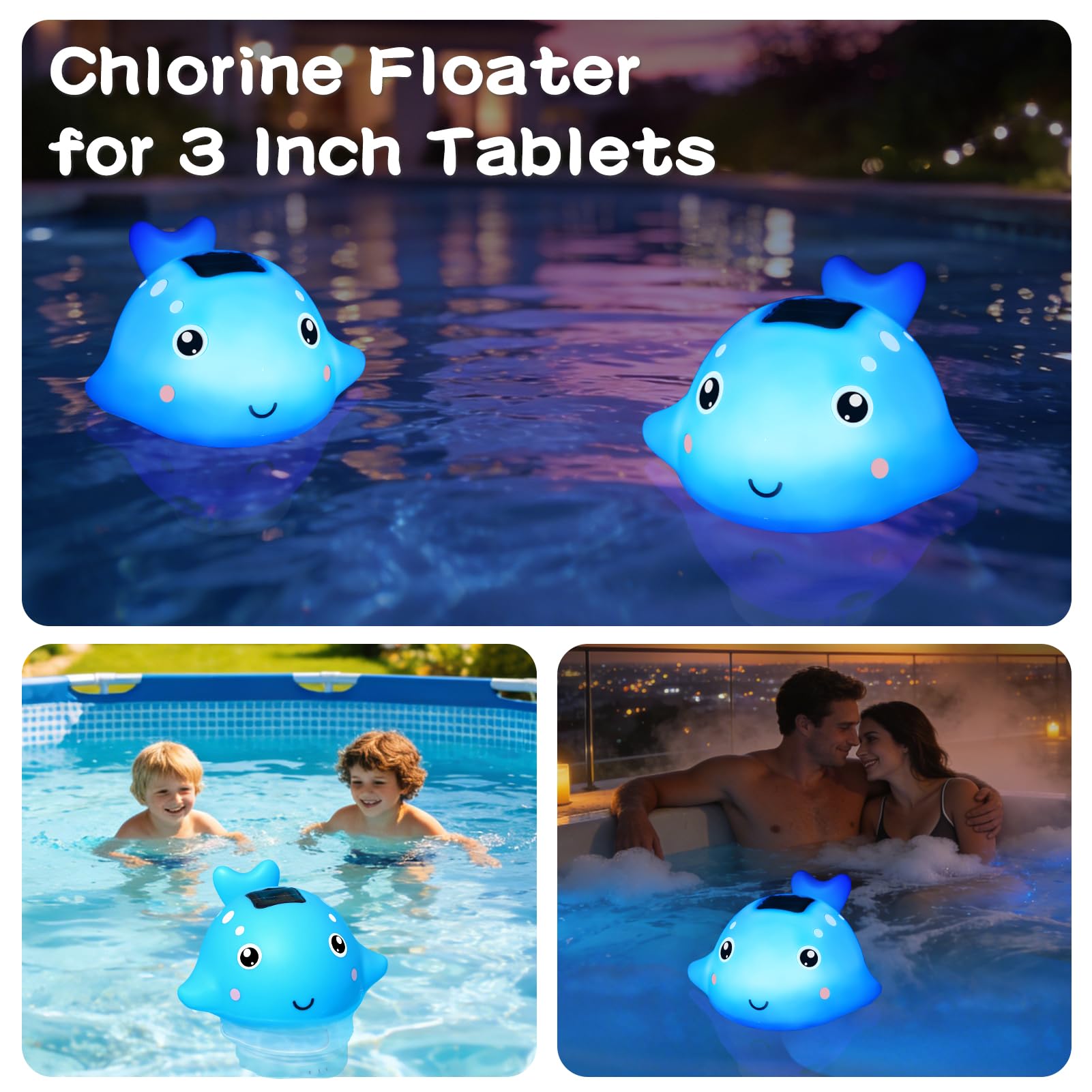 Covfirst Solar Pool Chlorine Floater detailed view of construction material