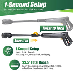Coyardor Pressure Washer Gun Wand ergonomic comfort-grip handle