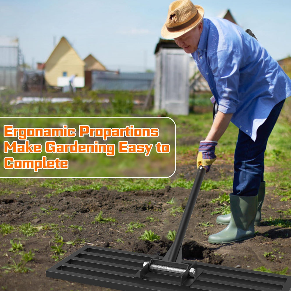 COZEER Leveling Rake with black finish