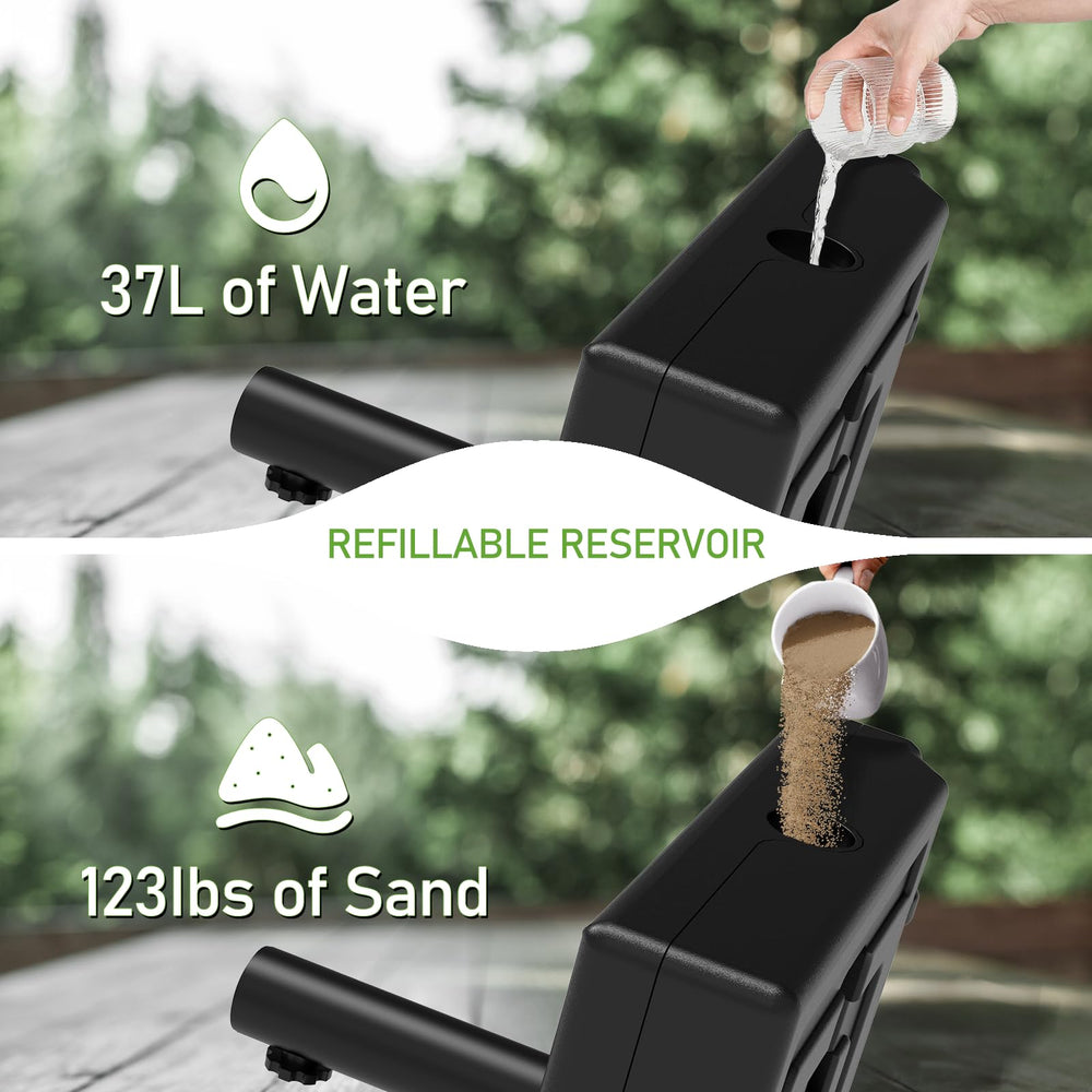 COZEER Umbrella Base compact storage with pole